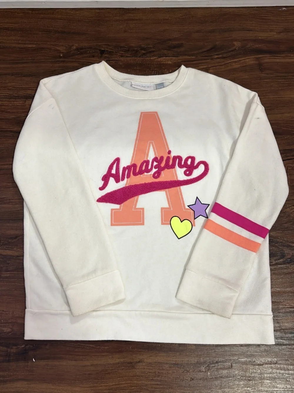 The Children’s Place Girls 2-Piece “Amazing” Sweatshirt & Leggings Set - Picture 2 of 3